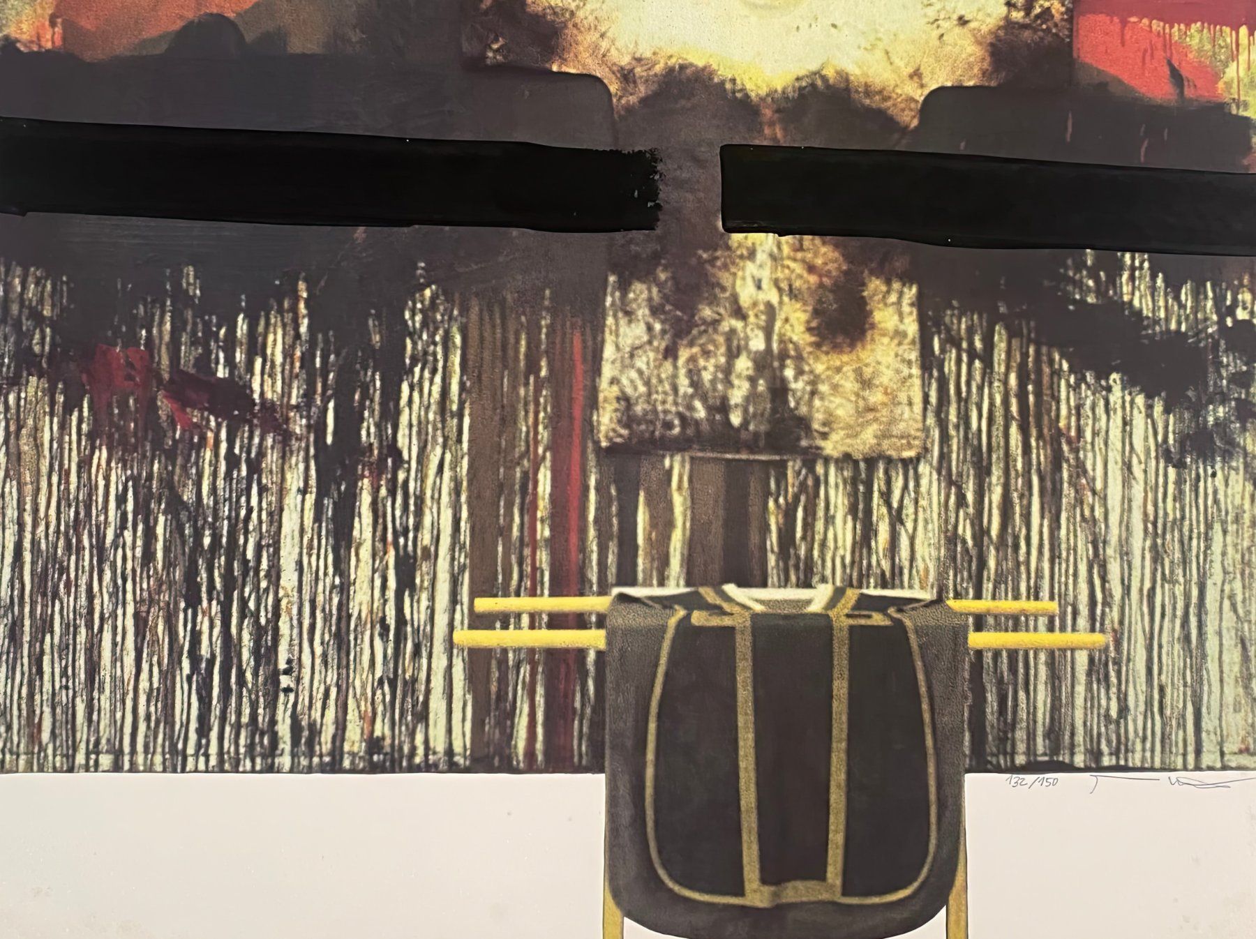 Grafica & Litografie: Hermann Nitsch - Original handretuschierte Lithographie. – Usato da Ponte Tresa venduto da 11GalleriaAlterEgo11