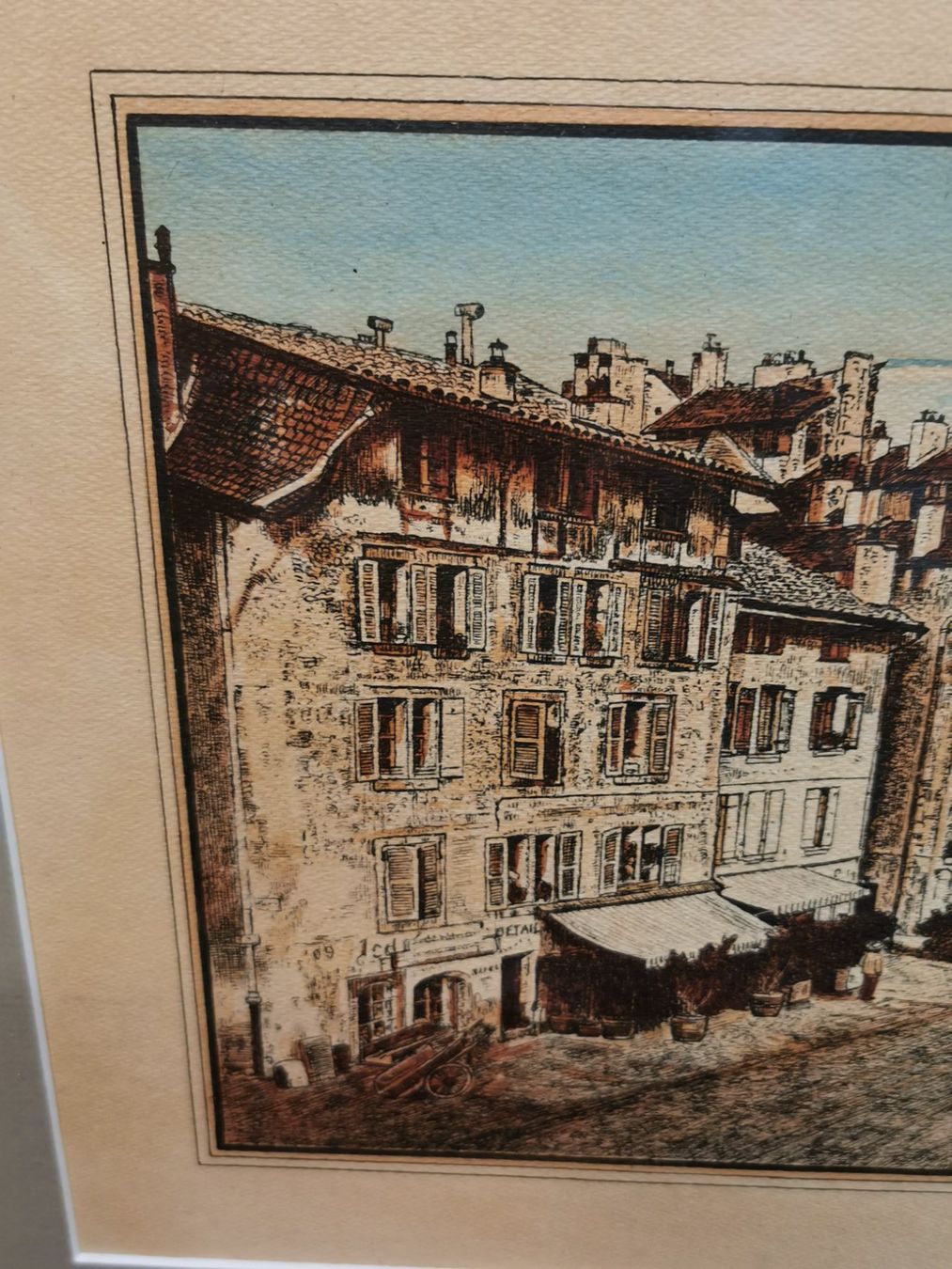 Grafica & Litografie: Scène de Genève signée – Usato da Genève venduto da Qanil77 4