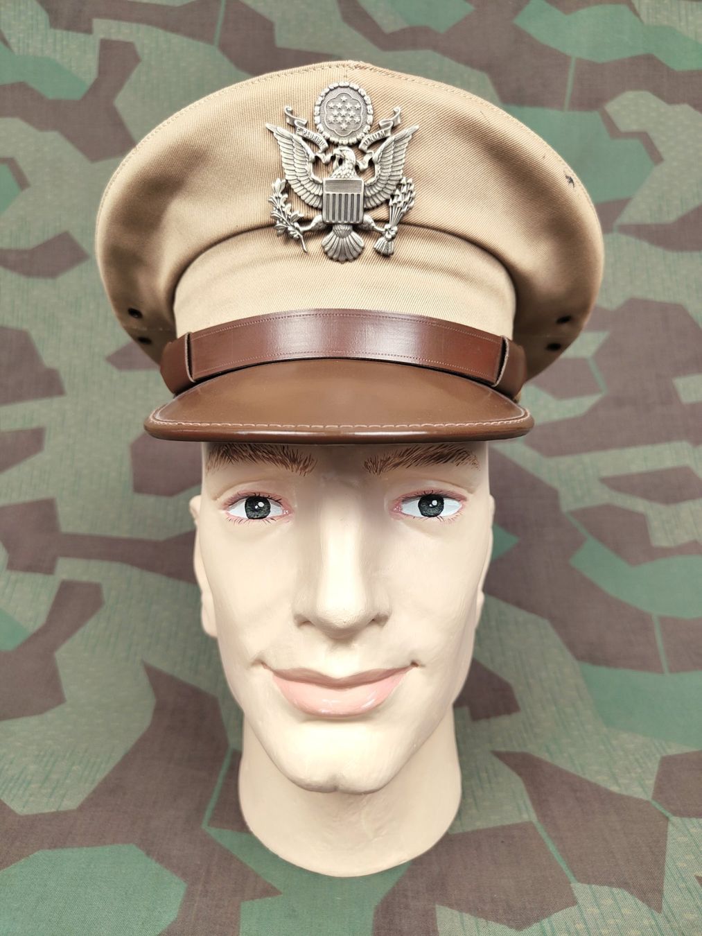 US Army Uniformi: Schirmmütze US Army, braun – Usato da Bauma venduto da SwissMilitaria 1