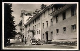 AK Schwefelberg Bad, Straßenpartie mit Auto