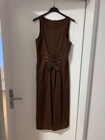 Sisley 7/8-Jumpsuit braun mit Schnürung