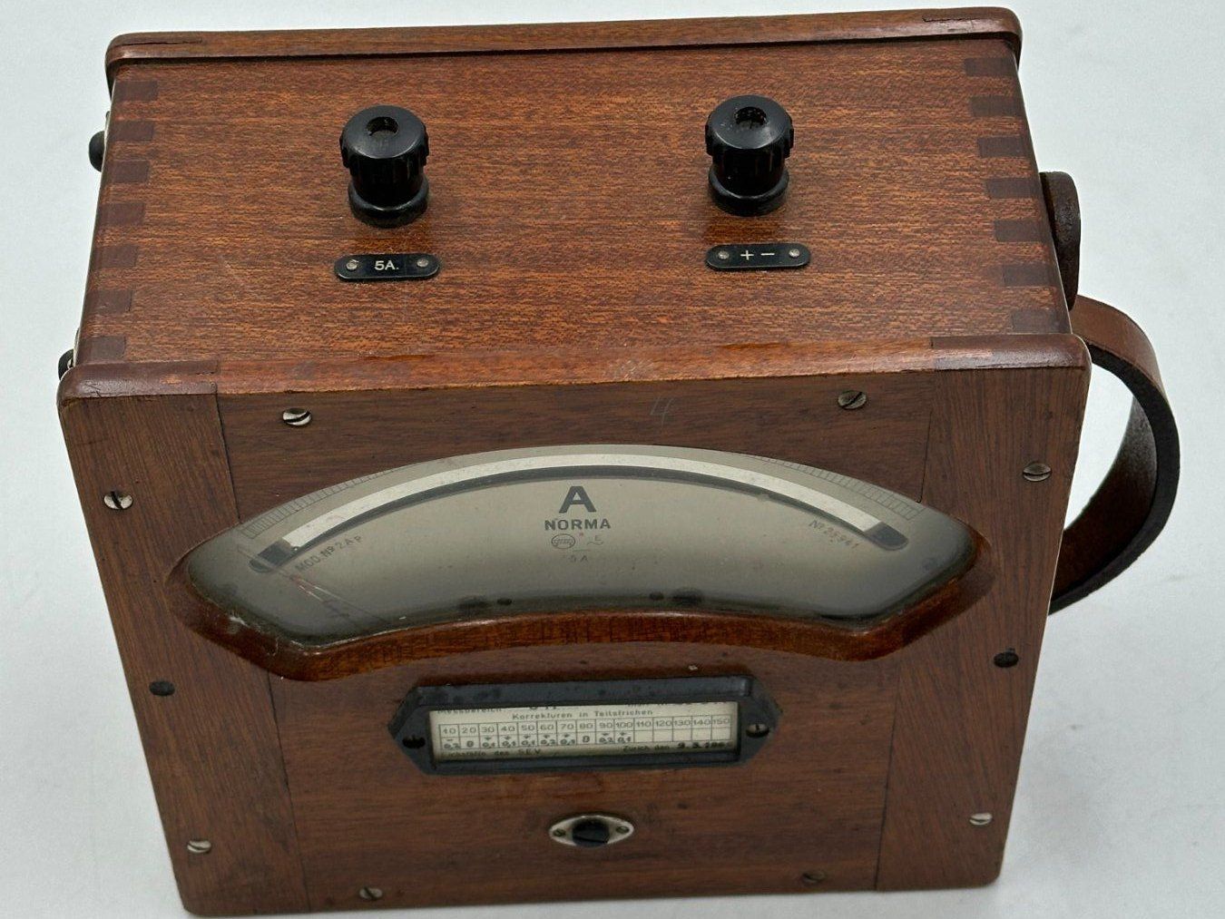 Misurare: Messgerät ca.1966 NORMA, E. Schiltknecht Zürich Ampèremeter – Usato da Luzern venduto da Lager6640 8