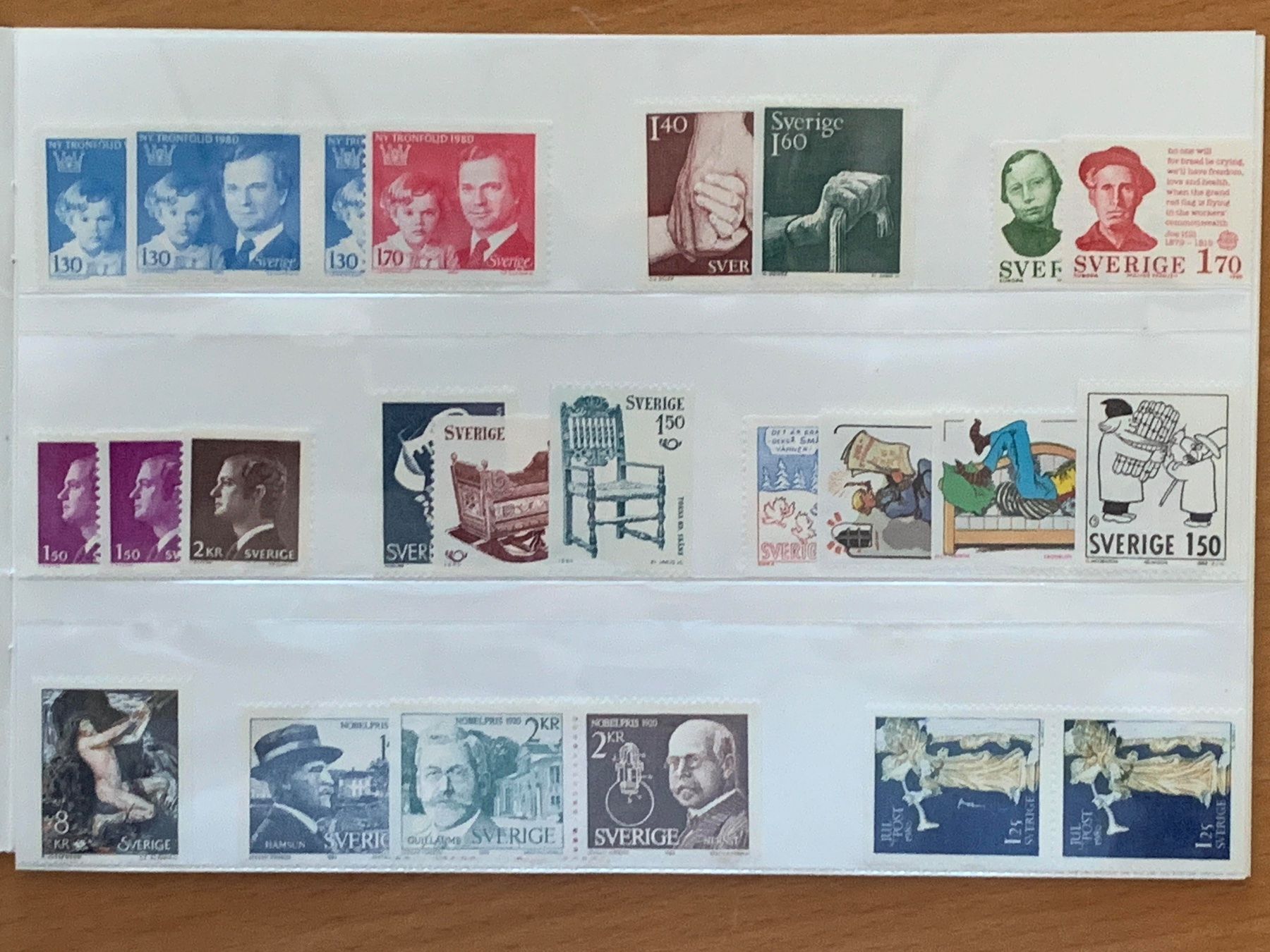 Alle Briefmarken: Schweden Suède 1980 - Swedish Stamp - Complete Set – Neu und originalverpackt aus Chavornay von 4dphila 2