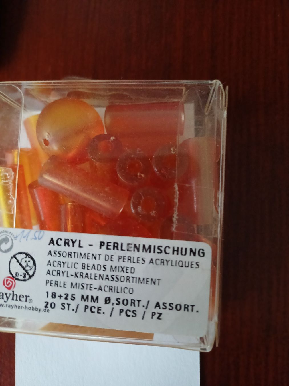 Perle (finte): 5 verschieden Farbige Kunststoff "Perlen" – Nuovo (secondo la descrizione) da Gächliwil venduto da lesidees 6