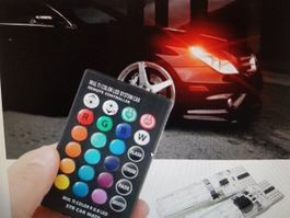 15 Stück  Auto Licht Ferngesteuert RGB + 4 Lichter