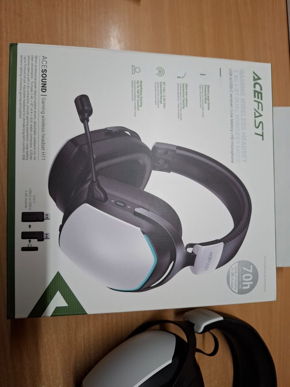Cuffie: ACEFAST Gaming Headset H11 kabellos USB-C neu – Nuovo (secondo la descrizione) da Muttenz venduto da Iwan1 2