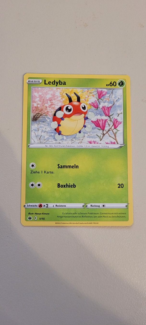 Pokémon Carte collezionabili: Pokemon Ledyba 1/15 Basis Deutsch – Nuovo (secondo la descrizione) da Adlikon b.Regensdf venduto da ChriZ86