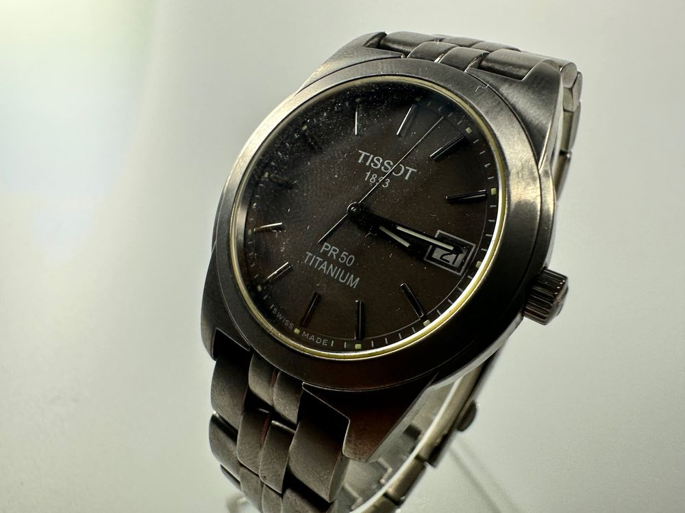 TISSOT 1853 PR 50 TITANIUM NEUE BATTERIE LÄUFT | Kaufen auf Ricardo