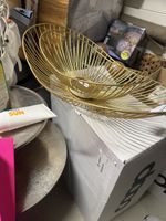 Gold Metal Fruit Bowl Set of 2 - Perfect Summer Decor!