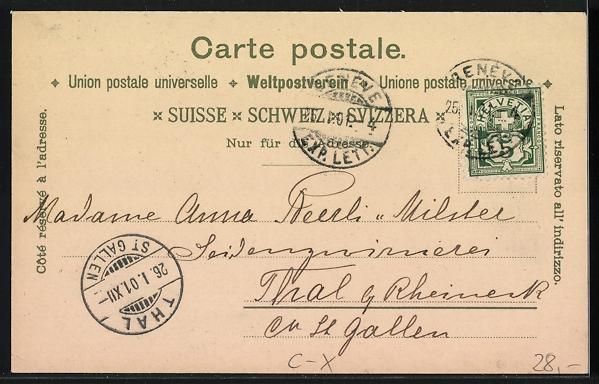Cartoline postali: Litho Genève, Brasserie Jaeger, Interie – Usato da Berlin venduto da bartko-reher 1