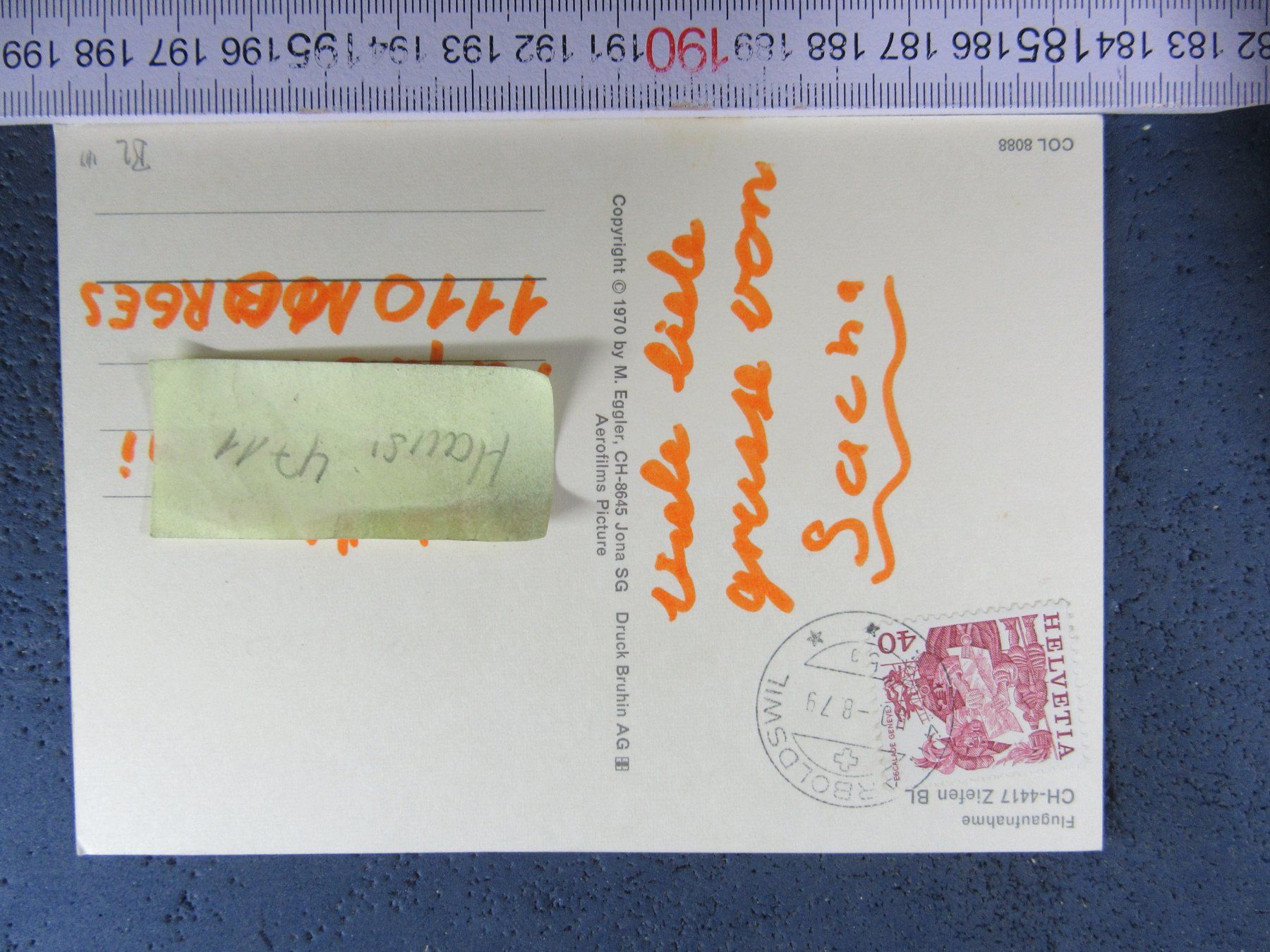 Cartoline postali: Ziefen bl ak 1973 – Usato da Ettingen venduto da Hausi4711 1