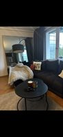 Ecksofa Dunkelgrau Stoff guter Zustand
