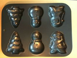 Back Form backen Schnee Mann Tanne Baum Samiklaus Nikolaus