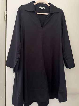 COS Damenkleid, Baumwolle, Dunkelblau, Gr 36