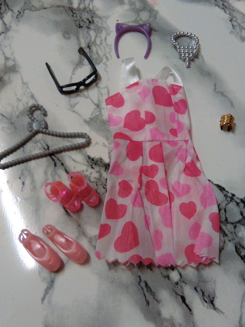 Bambole: BARBIE KLEID;MIT ACCESSORIES – Nuovo (secondo la descrizione) da Basel venduto da bijoutrie_4 3