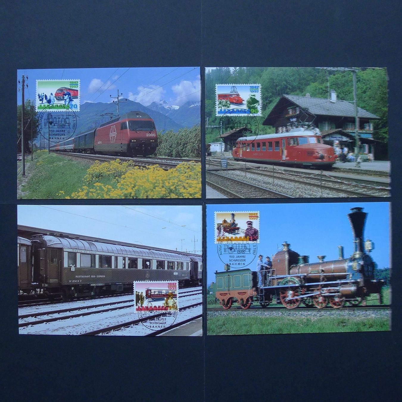 Ansichtskarten: 1997 Nr. 909 - 912 Maximumkarten Satz – Gebraucht aus Dagmersellen von wyss1982