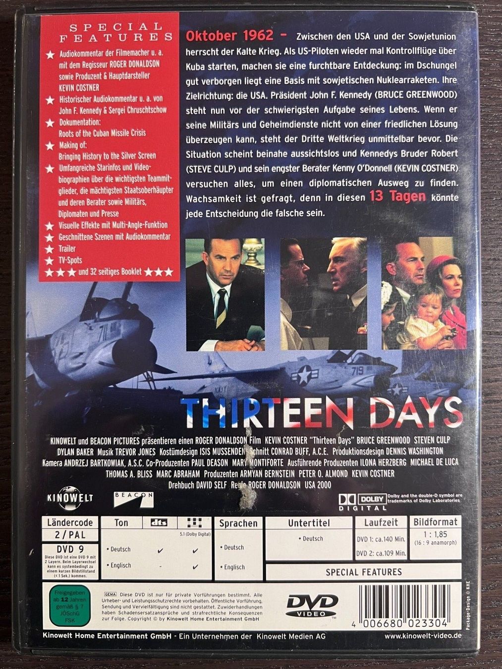 Alle DVDs: Thirteen Days – Gebraucht aus Zürich von FilmFreunde 1