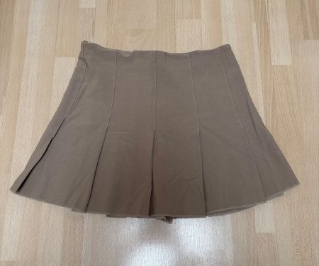 Mini Rock - Plissé - beige - Grösse S