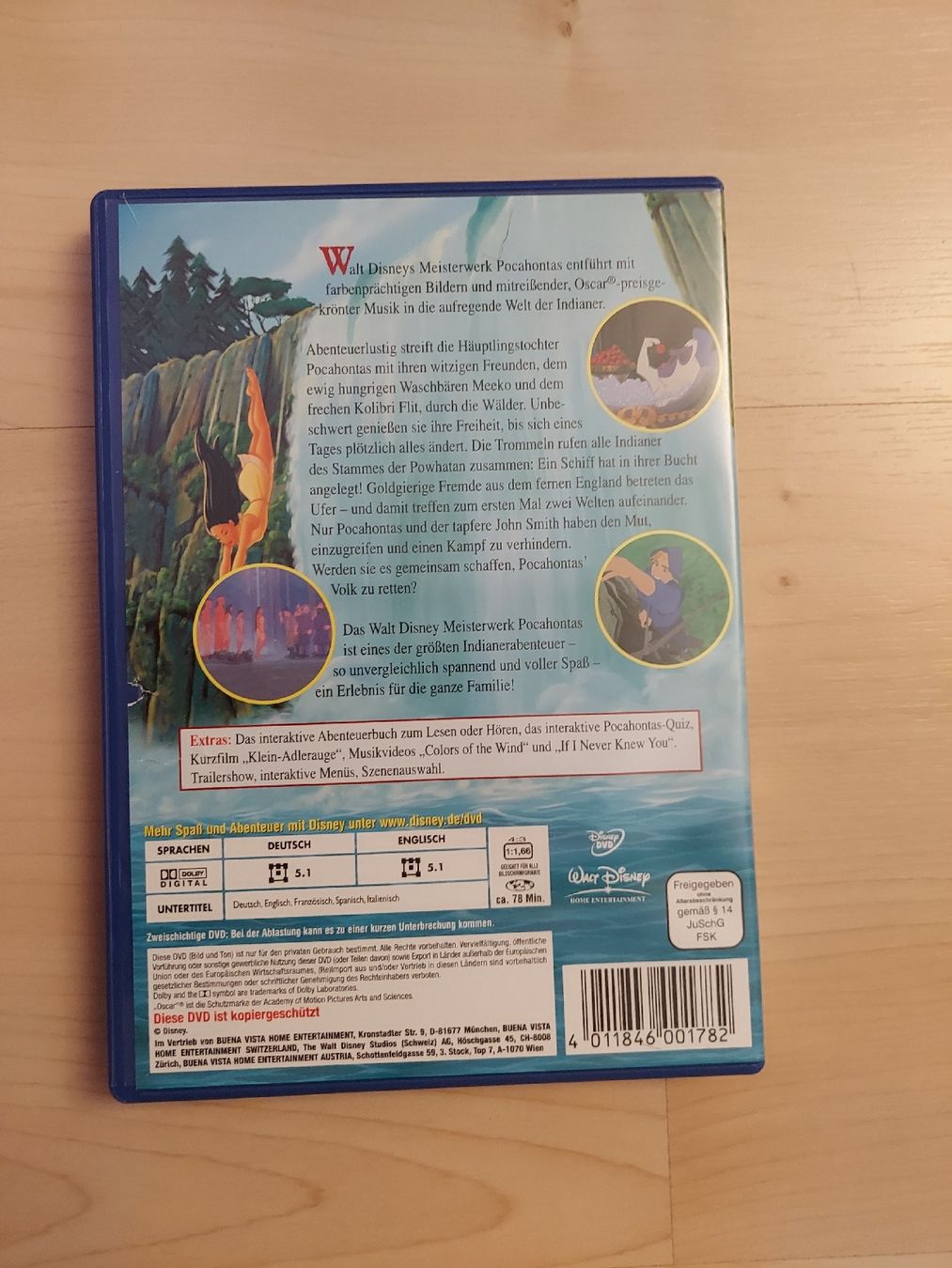 Tutti i DVDs: Pocahontas aus 1.Hand – Nuovo (secondo la descrizione) da Kölliken venduto da arwen6 1