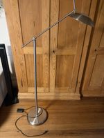 Stehlampe Metall silber verstellbar gebrauchter Zustand
