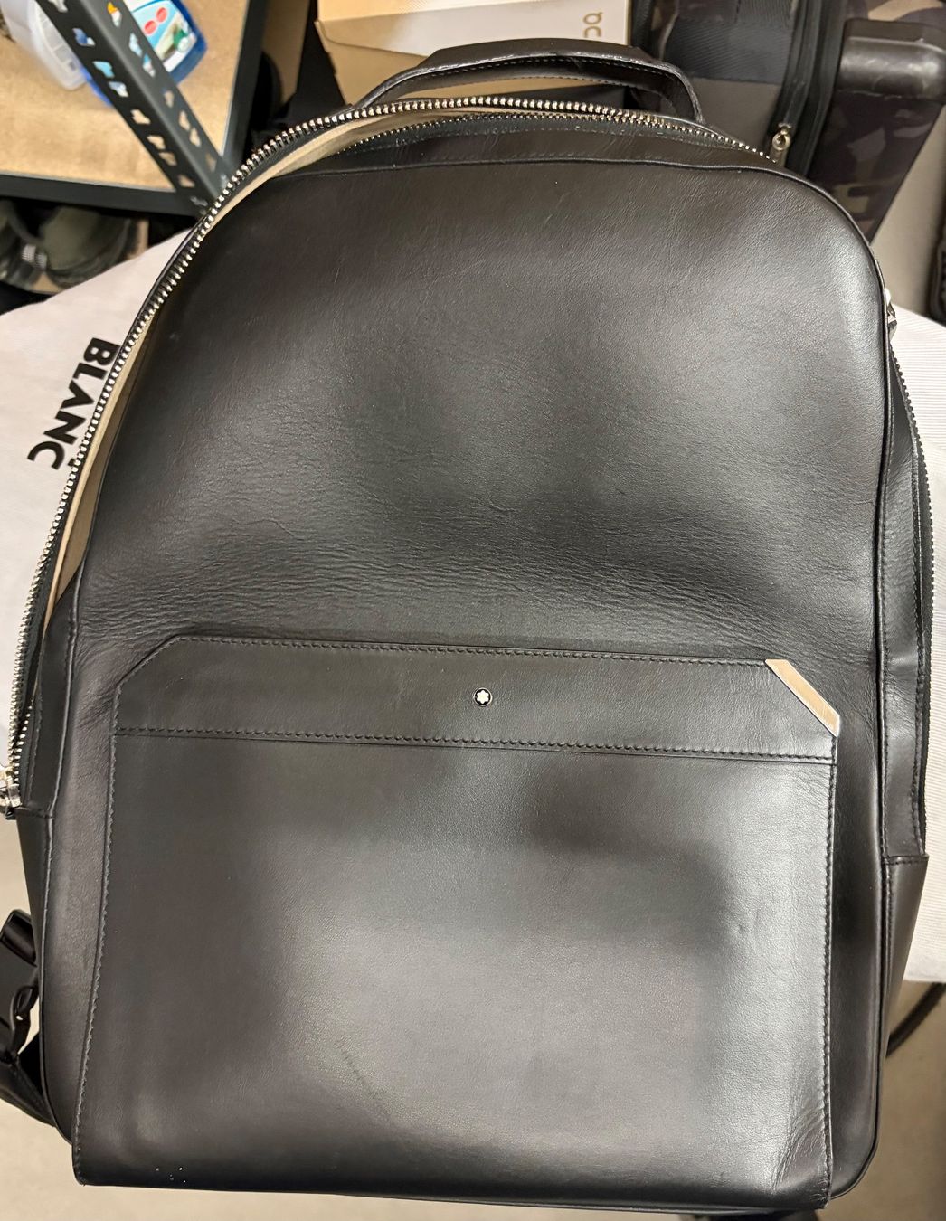 Montblanc Zaini: Montblanc Leather Backpack in good condition – Usato da Zürich venduto da jer_92rr