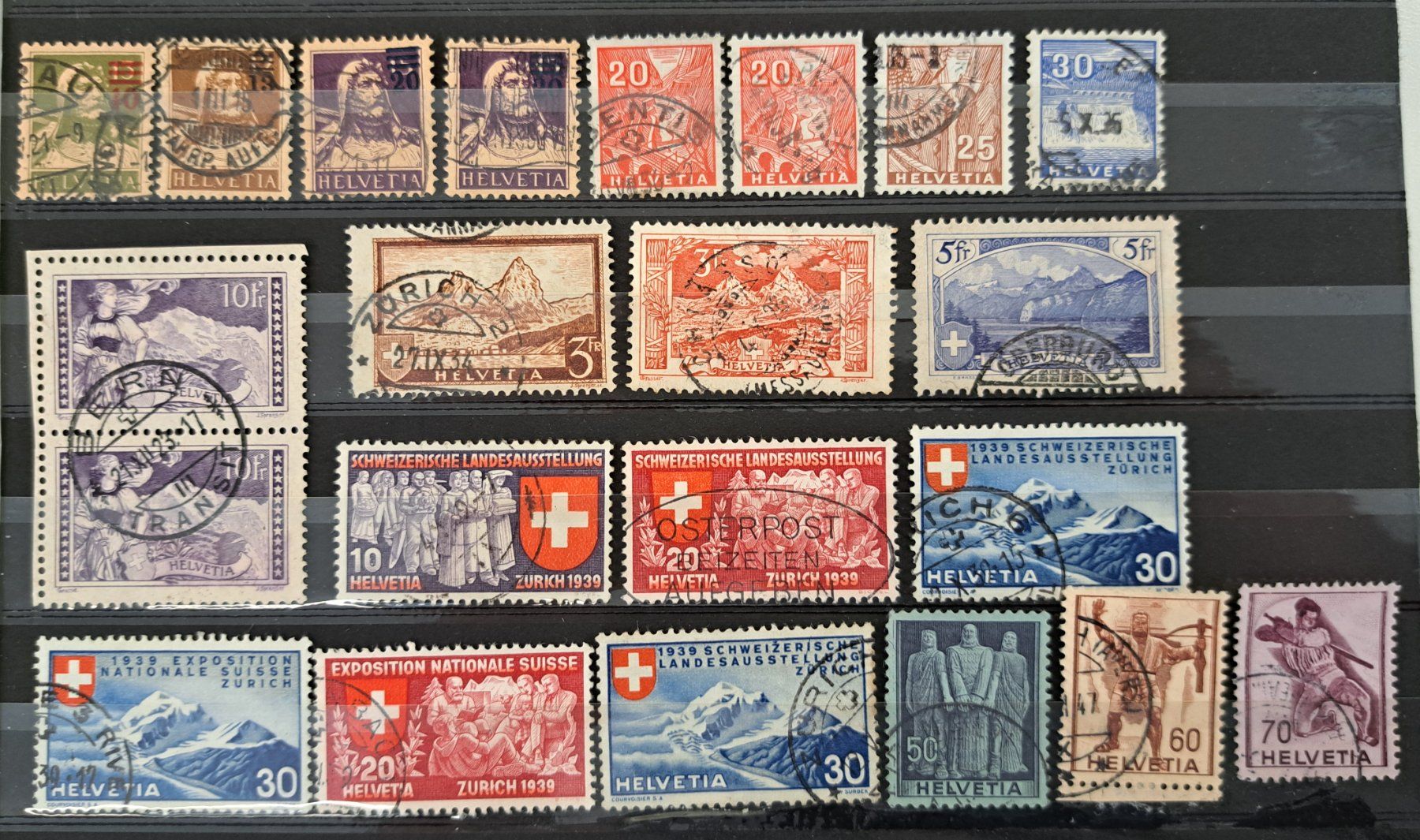Tutti i francobolli: CH Briefmarken Lot ab Rayon II – Usato da Münchwilen AG venduto da Nesar 2
