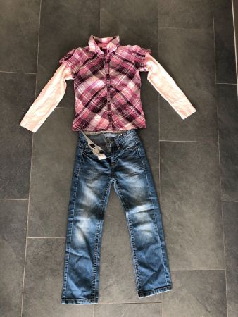 Mädchen Kleider Set Gr. 128
