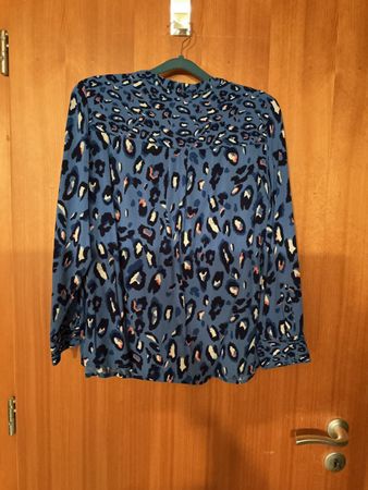 Chemisier femme imprimé léopard bleu taille L comme neuve