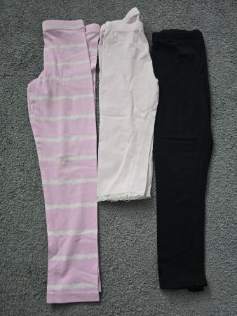 3 Leggings Set Mädchen Grösse 110-116
