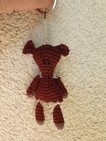 Amigurumi Schlüsselanhänger mit Bär Teddy