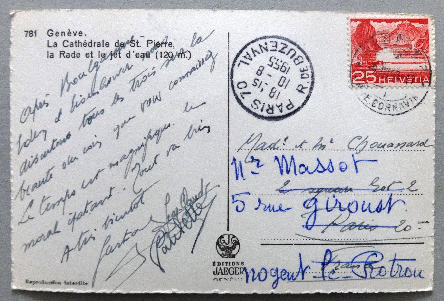 Cartoline postali: Genève, Le Cathédrale de St. Pierre – Usato da Fétigny venduto da Billy2miny 1