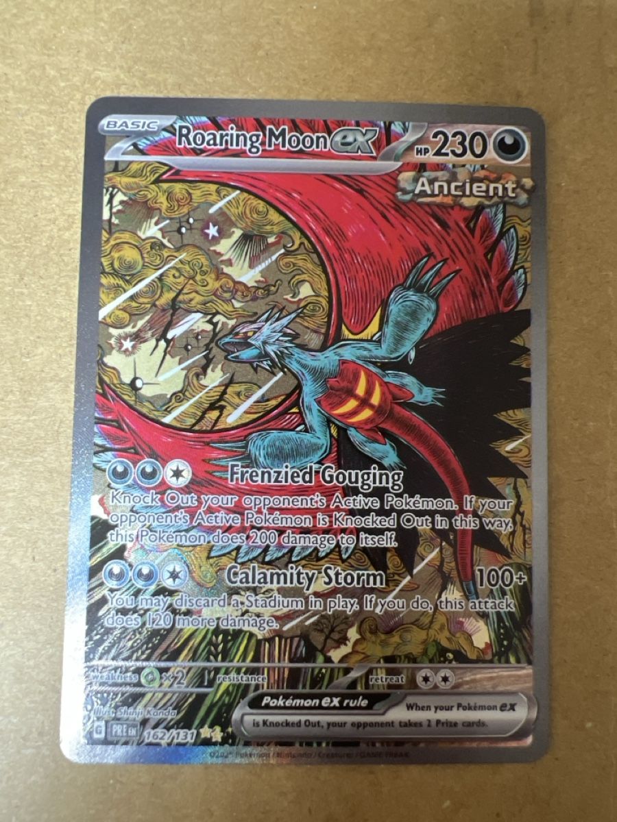 Pokémon Sammelbilder & Trading cards: Roaring Moon EX SIR Prismatic Evolution Englisch – Neu (gemäss Beschreibung) aus Goldau von ecko08