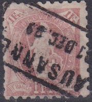 TOP Stehende Helvetia 71B++TOP Kastenstempel LAUSANNE+++