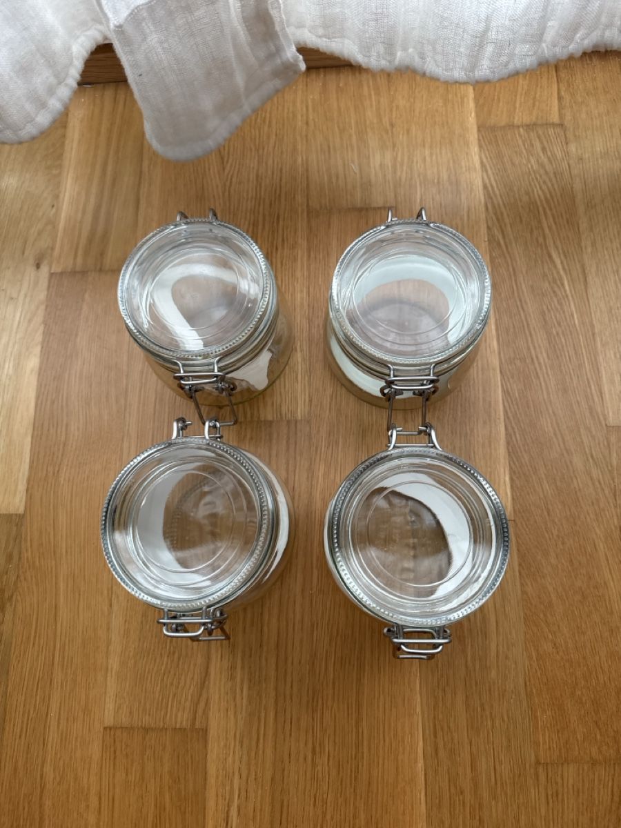 Ikea Behälter & Ähnliches: 4er Set 0.5l Vorratsgläser IKEA KORKEN – Gebraucht aus Luzern von sandra-meier