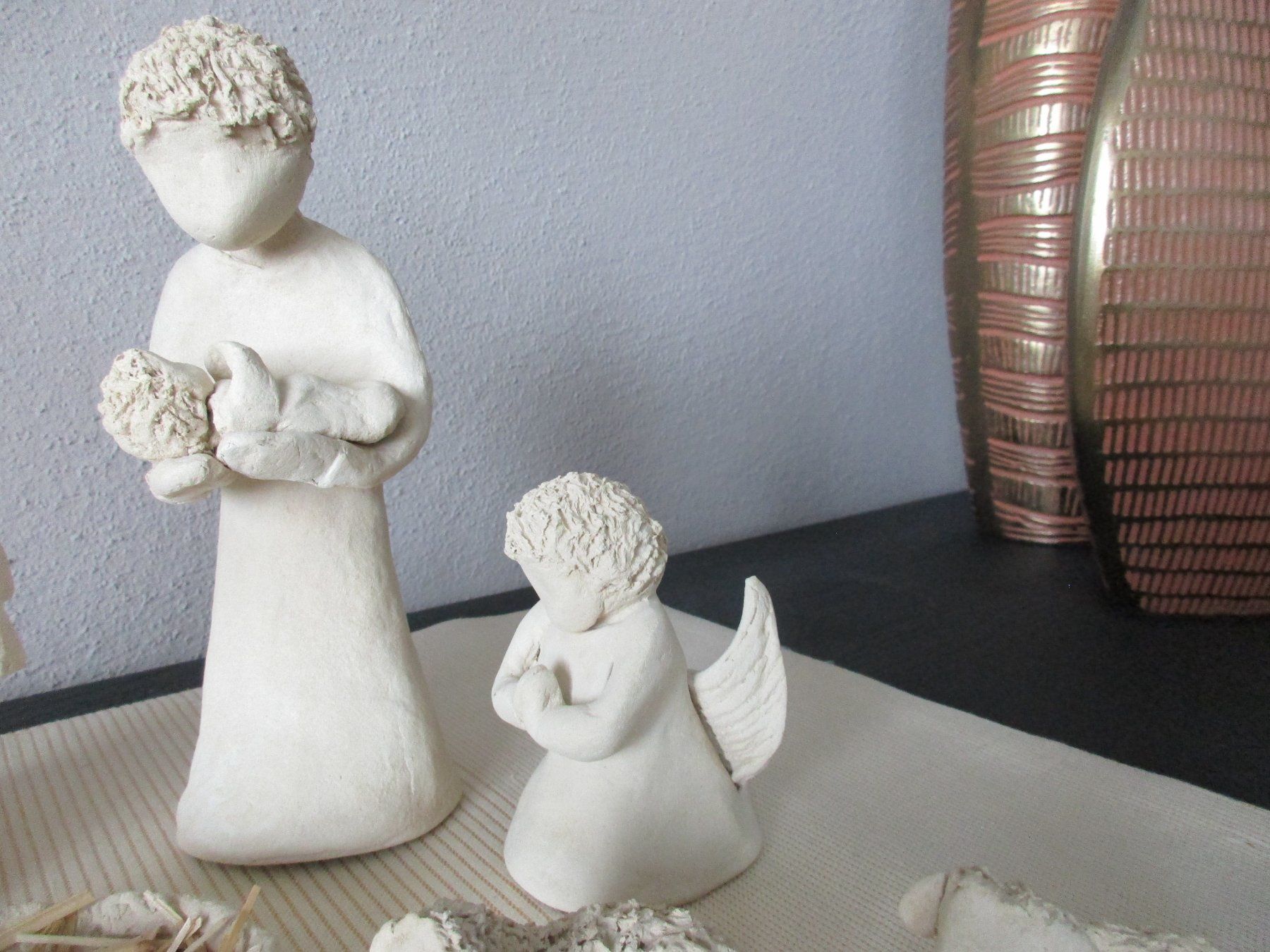Tutte le decorazioni: Weihnachtskrippe aus Ton, handgemacht – Usato da Bremgarten AG venduto da valia67 3