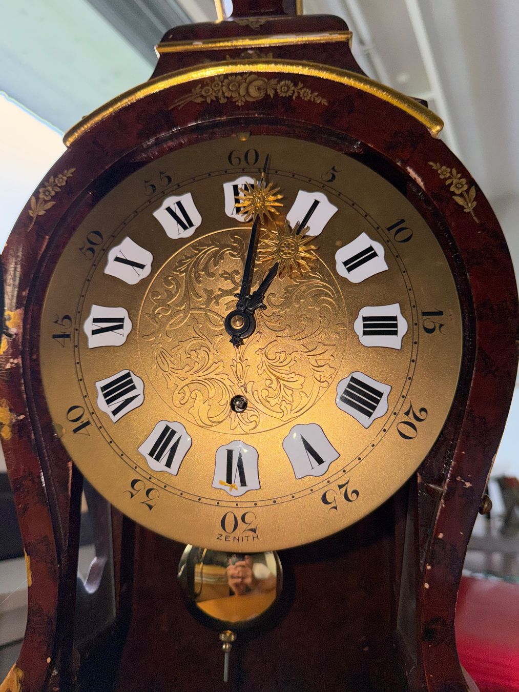 Zenith Orologi da terra & Orologi da parete: Original Zenith Neuenburger Pendule mit Konsole – Usato da Luzern venduto da jd111111 3