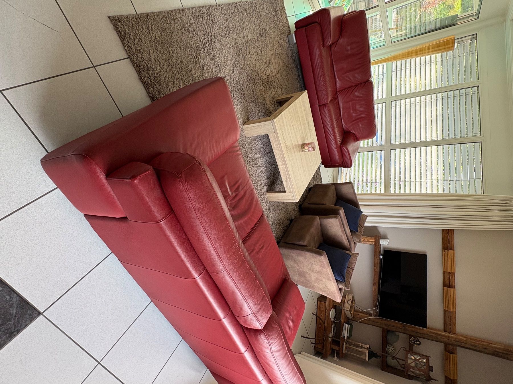 Sofas: 2 Ledersofa 3-sitzer – D'occasion à Mels par Bezemer