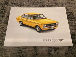 Ford Escort Verkaufsprospekt Sept. 1977