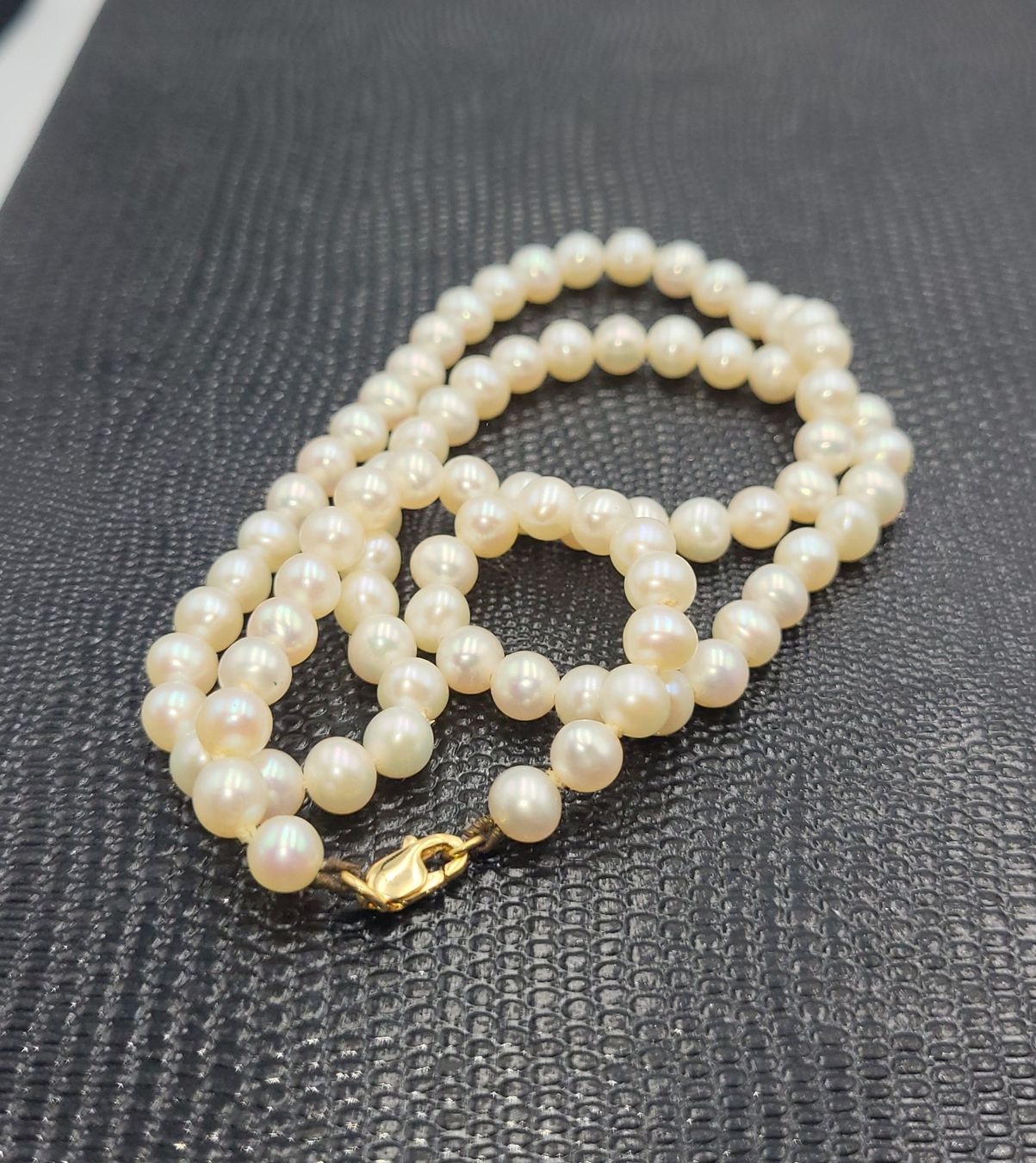 Ketten: 585 Gold Perlen Kette Mit Gold Verschluss – Gebraucht aus Wald ZH von Dasilver 3