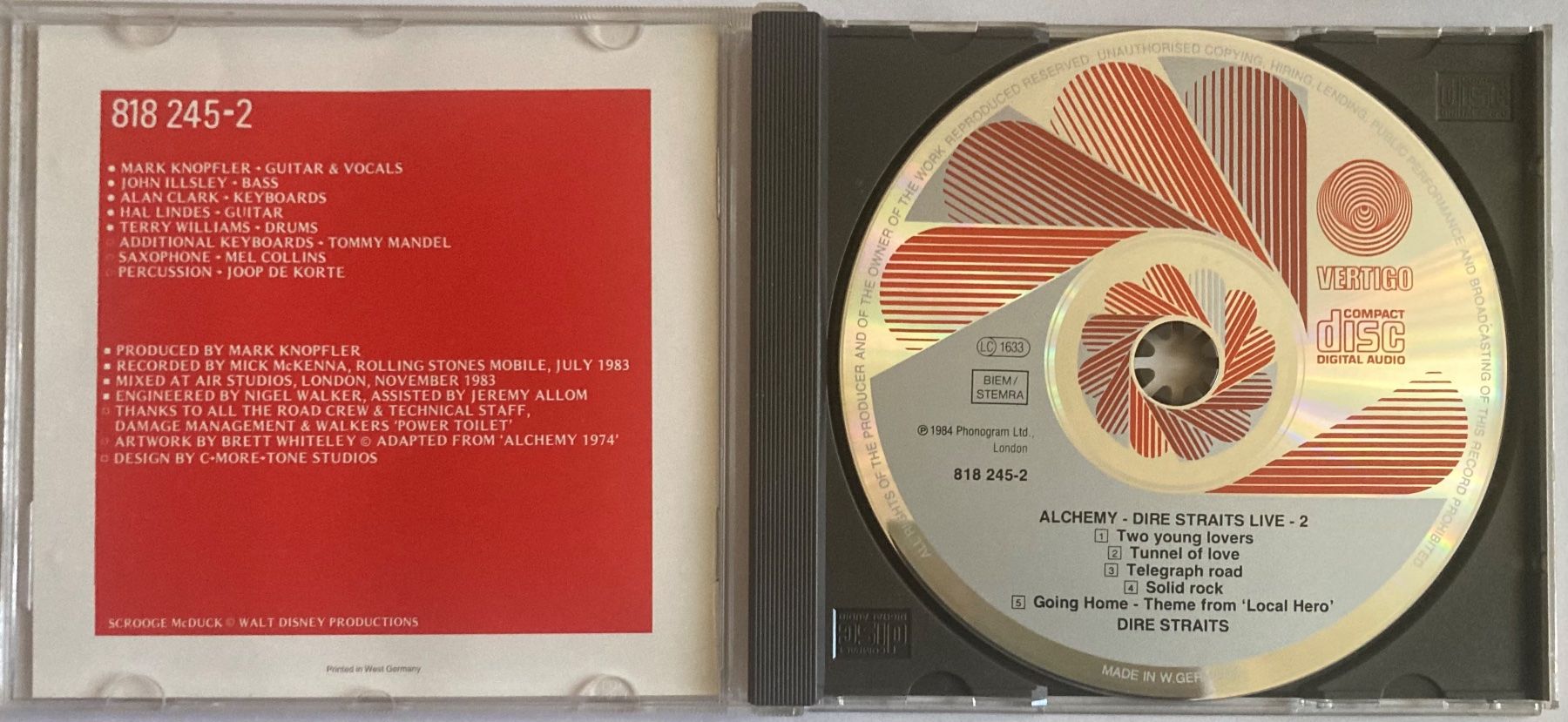 CD: DIRE STRAITS - ALCHEMY - DIRE STRAITS LIVE (PART TWO) – Usato da Poliez-Pittet venduto da Newtown-Records 2