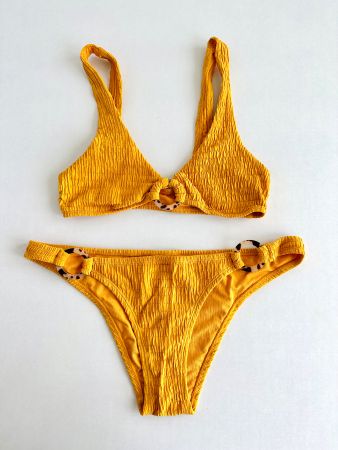Safrangelbes Bikini von Topshop