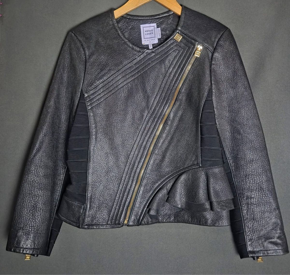 Giacche: Herve Leger Black Leather Jacket – Usato da St.Josefen venduto da lop_lh8d 7