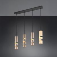 Pendelleuchte, 4 Strahler, 80 cm x 9 cm