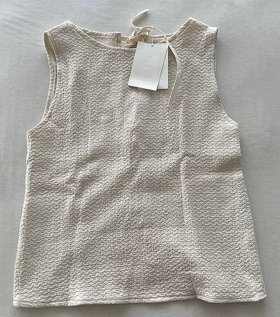 Top, Off-White/Beige, Gr. S