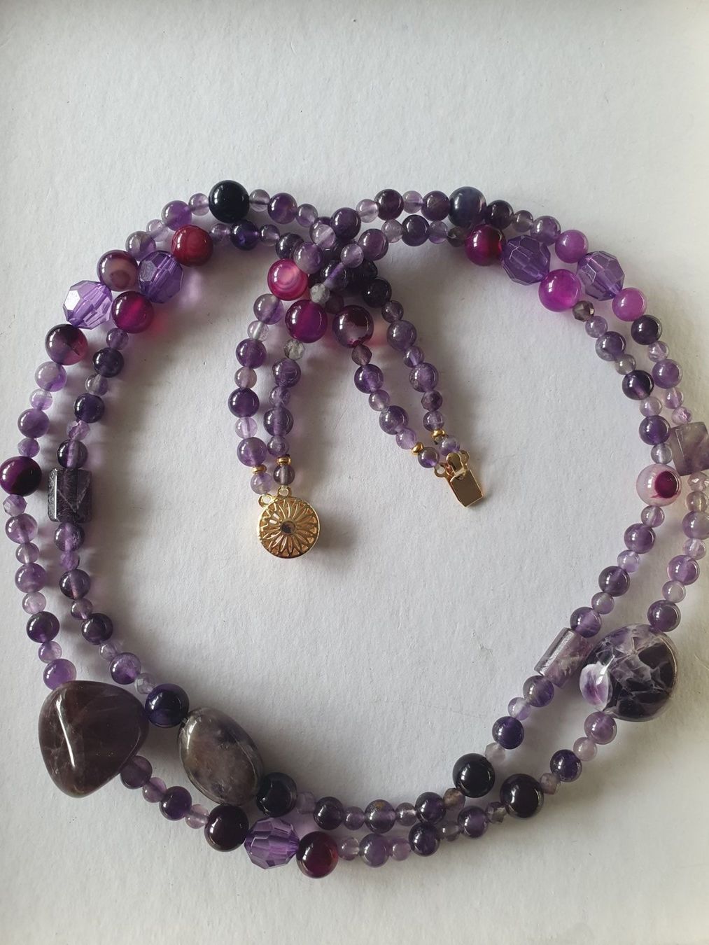 Catenine: Einzigartig Kette. Amethyst mit Agate – Nuovo (secondo la descrizione) da Benglen venduto da Meercat3