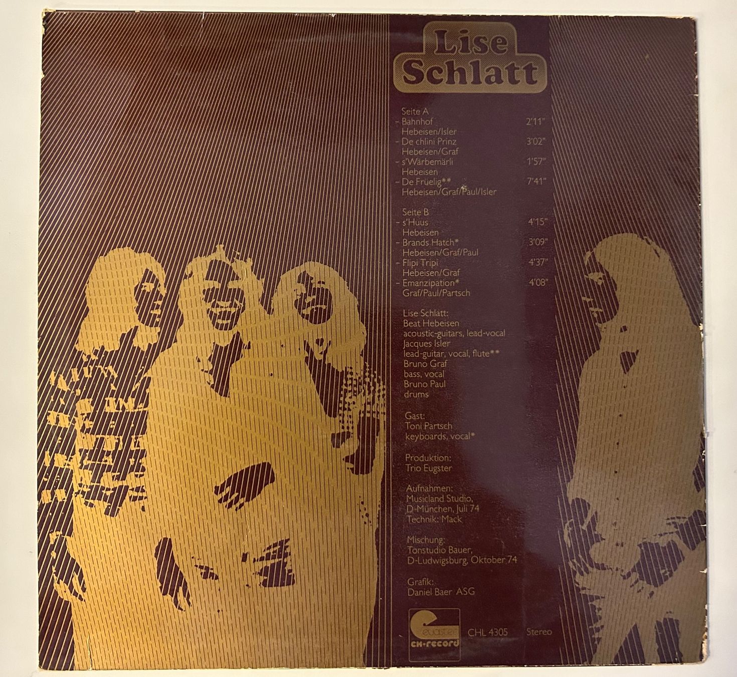 Dischi in vinile: Lise Schlatt - Same (CH - Progrock) – Usato da Aesch BL venduto da BlueMusicRecords 1