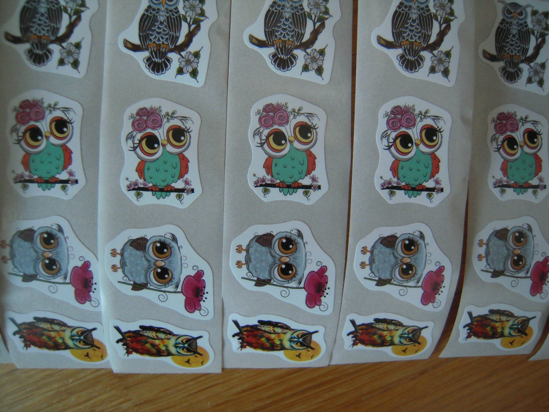 Sticker: 100 Neue Eulen Sticker (Aufkleber) – Nuovo e nell'imballaggio originale da Uzwil venduto da visions77 2