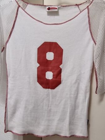 Shirt mit Netzärmel Gr. S