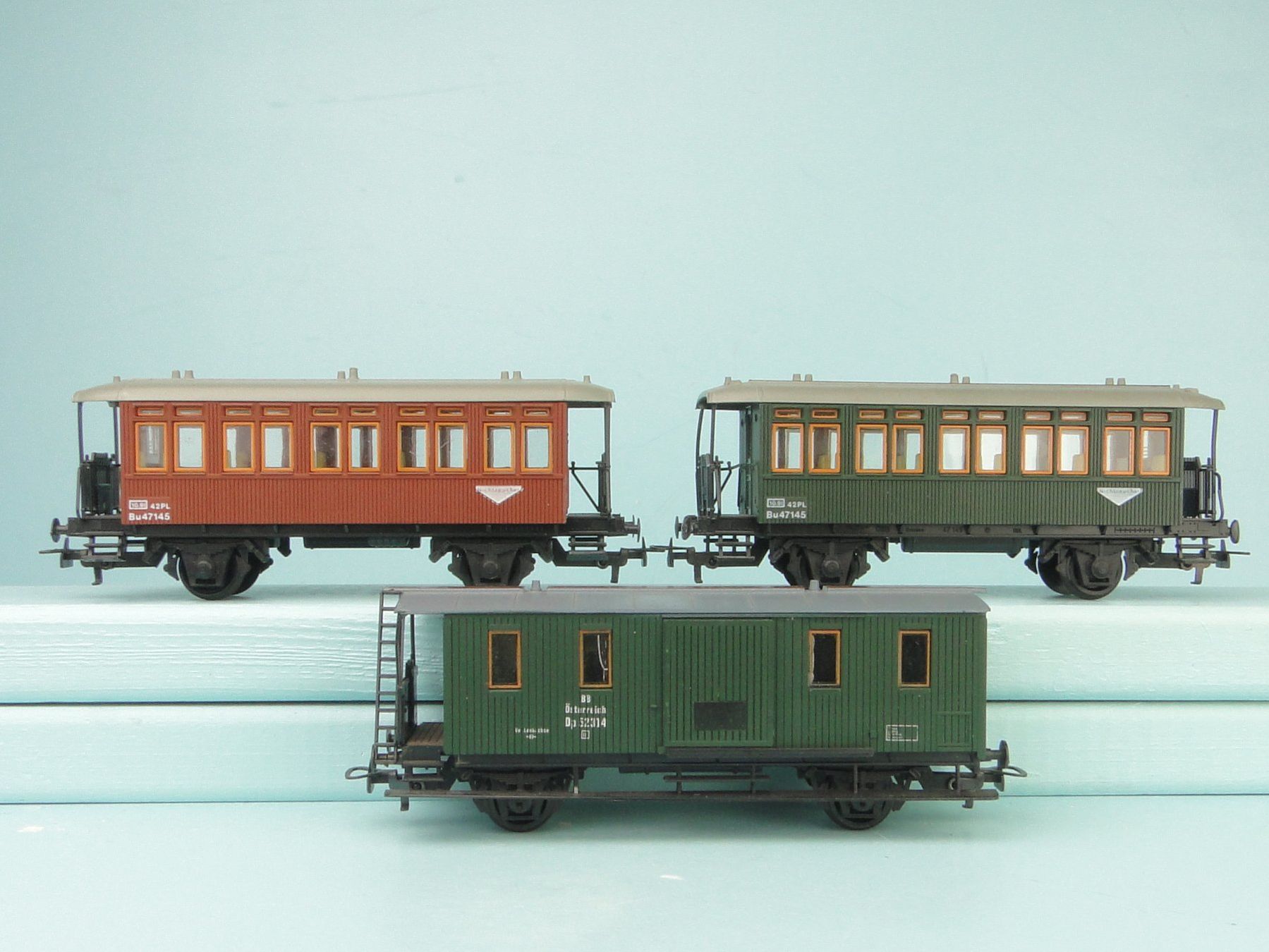 Kleinbahn Modellini di ferrovie: Kleinbahn H0 3 Personenwagen – Usato da Bülach venduto da cann11