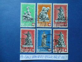 Pro Patria 1940 Nr. B3-B7 inkl. B5c gestempelt